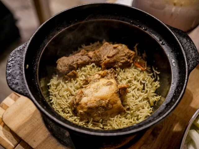 Diamond Biryani: auf Bestellung gekochtes Hyderabadi-Biryani