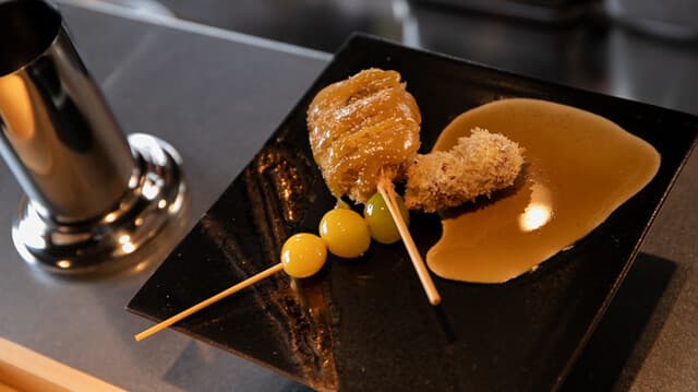 Kushiage Hayashi: gehobenes Spieß-Omakase