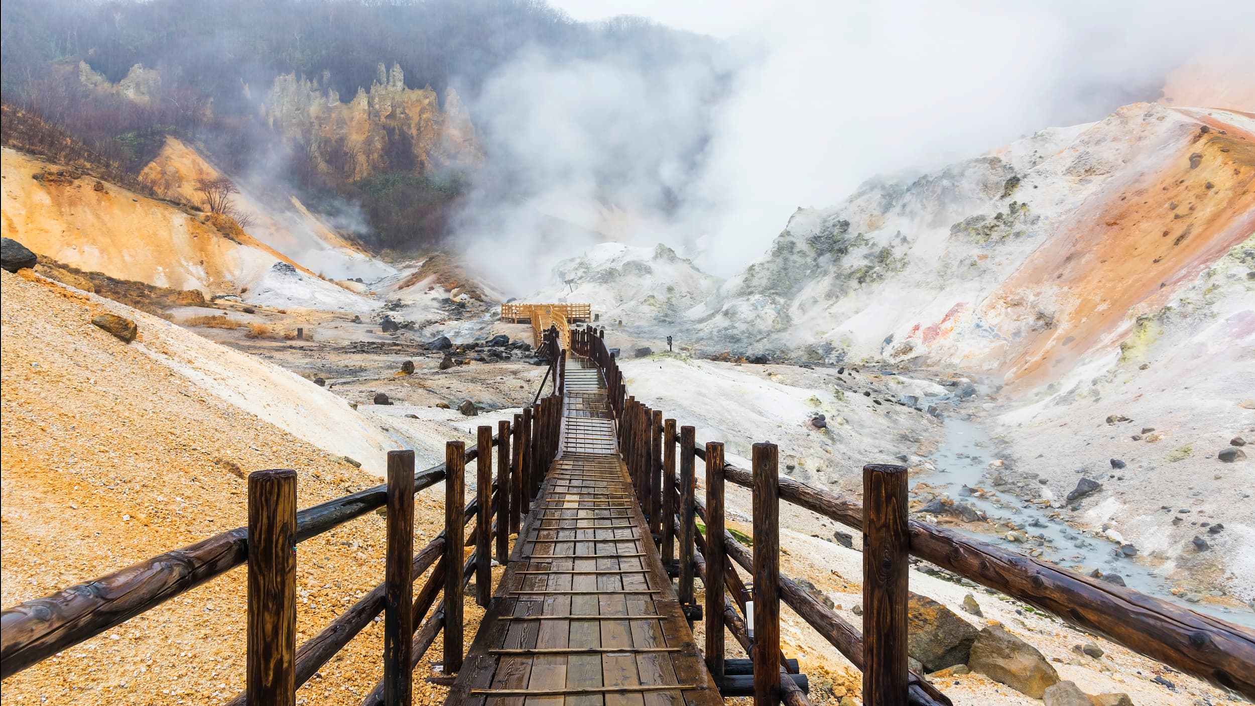 Noboribetsu Jigokudani-Tal (Höllental)