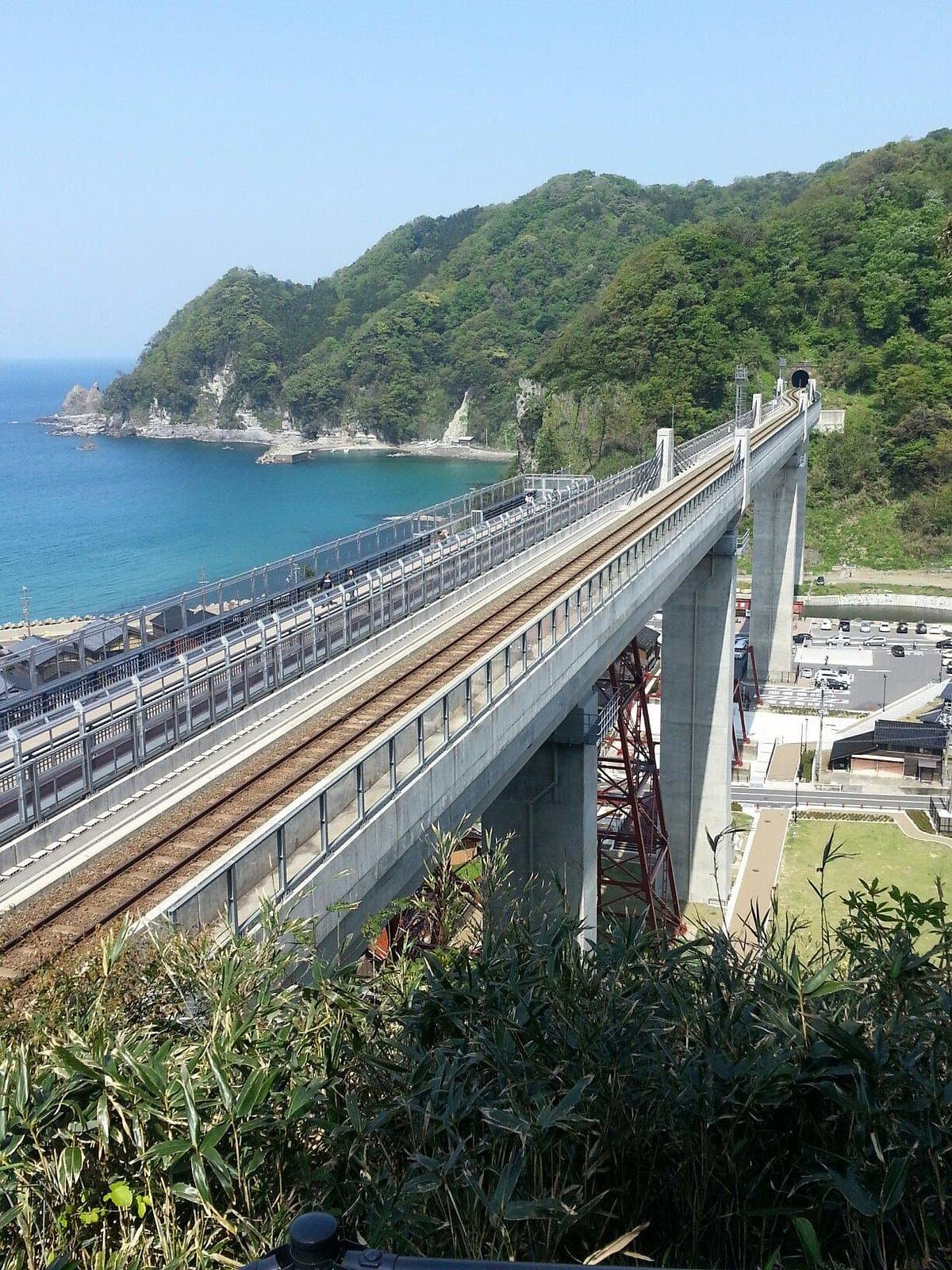 Amarube Eisenbahnbrücke, Sorano Eki