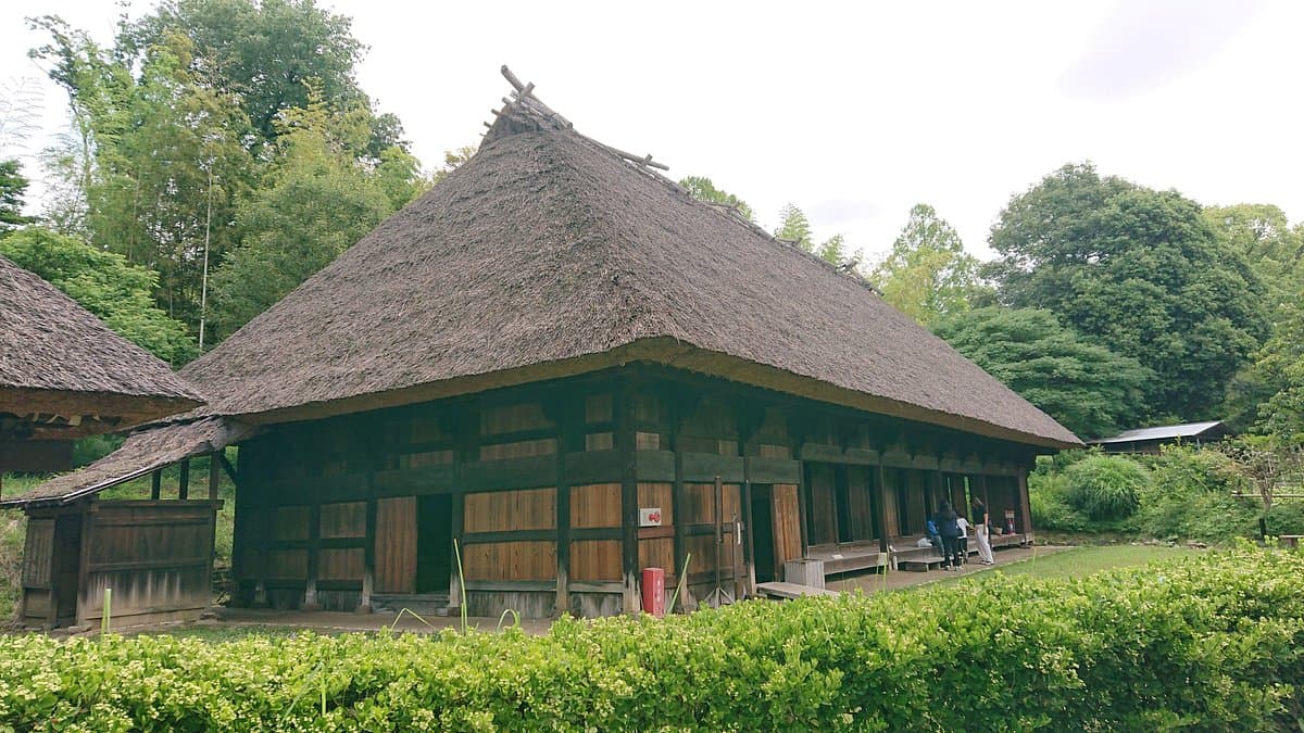 Freilichtmuseum alter japanischer Bauernhäuser