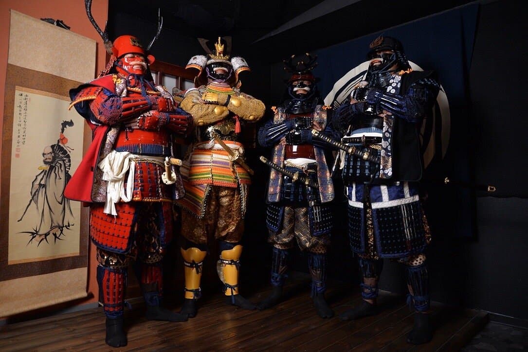Samurai-Rüstungs-Fotostudio